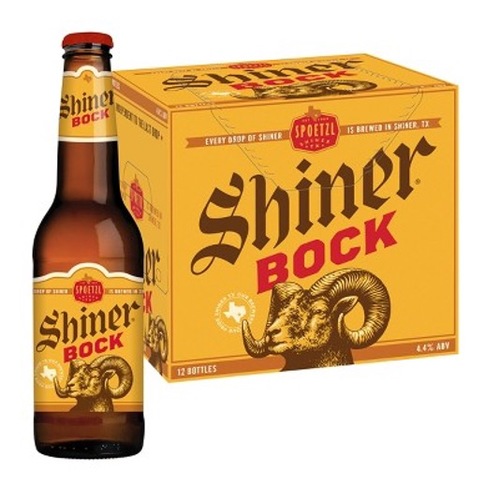 Shiner Bock 12 pack bottle